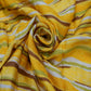 Mustard Multicolor Stripes Print Rayon Fabric Siyani Clothing India