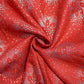 Red Sprinkle Foil Print Rayon Fabric Siyani Clothing India