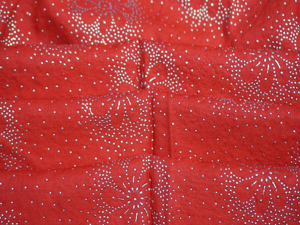 Red Sprinkle Foil Print Rayon Fabric Siyani Clothing India