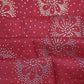 Carrot Red Sprinkle Foil Print Rayon Fabric Siyani Clothing India