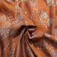 Orange Sprinkle Foil Print Rayon Fabric Siyani Clothing India