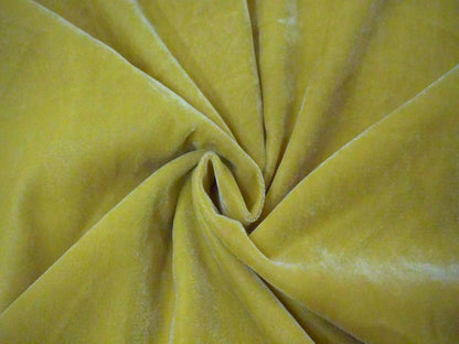 Yellow Solid Velvet Fabric Siyani Clothing India