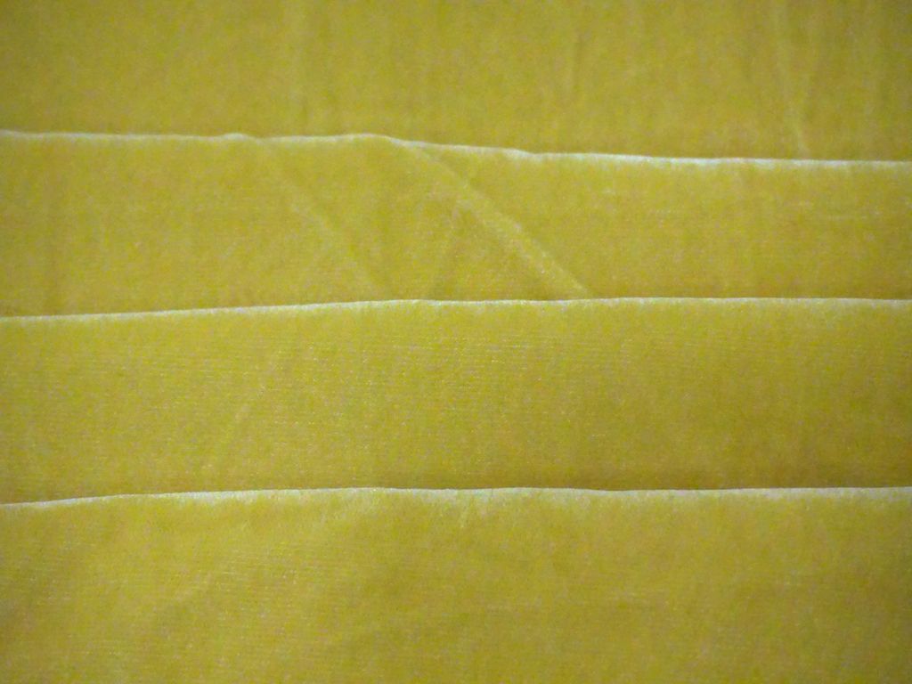 Yellow Solid Velvet Fabric Siyani Clothing India