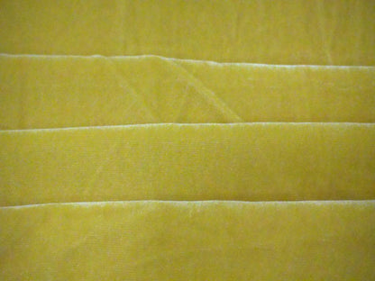 Yellow Solid Velvet Fabric Siyani Clothing India