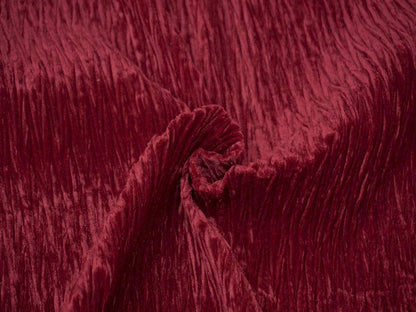 Burgundy Crush Velvet Fabric Siyani Clothing India