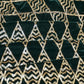 Emerald Green Sequins Geomatric Pattern Embroidered Velvet Fabric - Siyani Clothing India