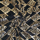 Siyani Black Geomatric Pattern Embroidered Velvet Fabric