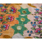 Orange Multicolor Floral Embroidered Silk Fabric Siyani Clothing India