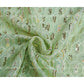 Siyani Light Green Abstract Pattern Sequins And Gota Embroidered Georgette Fabric