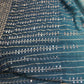 Blue Dual Tone Sequins Stripes Embroidered Georgette Fabric - Siyani Clothing India