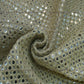 Siyani Beige Mirror Embroidered Silk Fabric