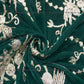 Siyani Green Sequins Floral Embroidered Velvet Fabric