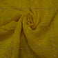 Siyani Yellow Sequins And Thread Embroidered Georgette Fabric