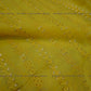 Yellow Sequins And Thread Embroidered Georgette Fabric - Siyani Clothing India