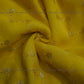 Siyani  Yellow Zigzag Pattern Sequins And Thread Embroidered Georgette Fabric