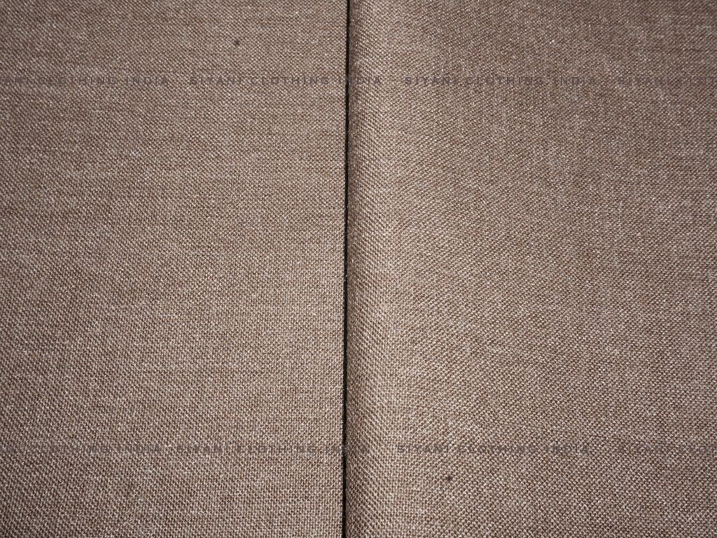 Brown Cotton Spun Fabric - Siyani Clothing India