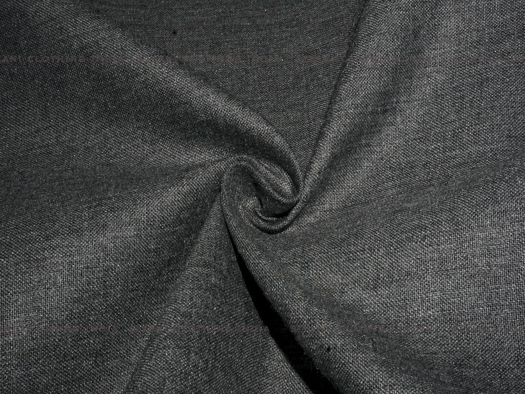 Siyani Dark Grey Cotton Spun Fabric