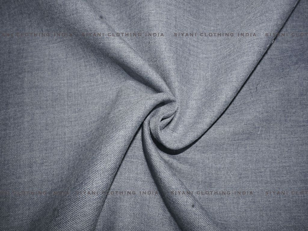 Siyani Ice Blue Cotton Spun Fabric