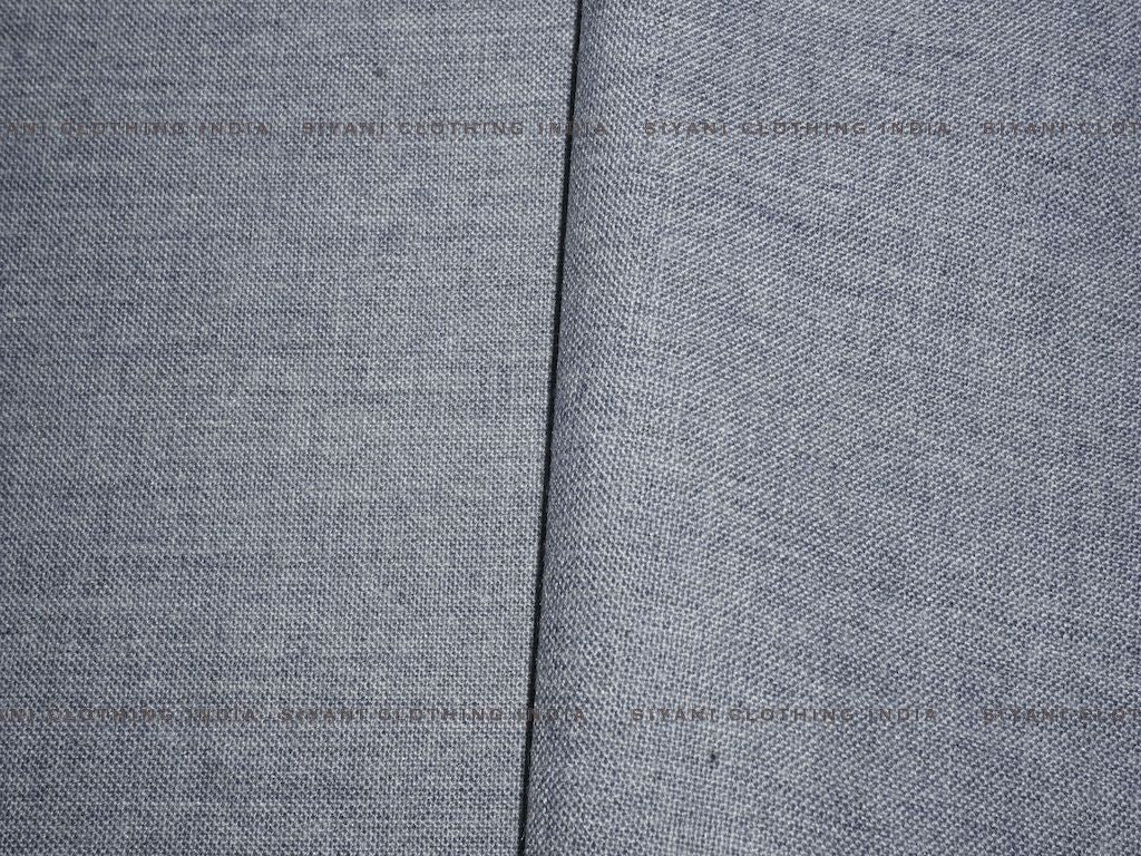 Ice Blue Cotton Spun Fabric - Siyani Clothing India