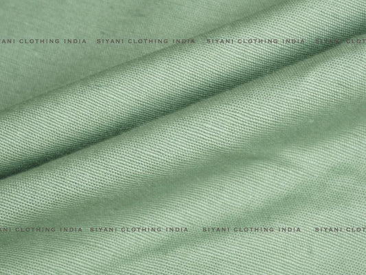 Siyani Leaf Green Cotton Flex Fabric