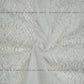 Siyani Dyeable White Panel Design Embroidered Net Fabric