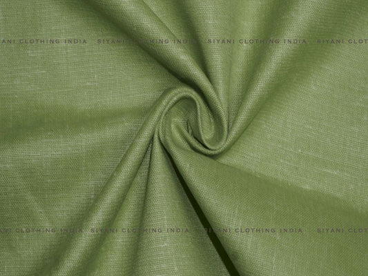 Siyani Green Poly Cotton Fabric
