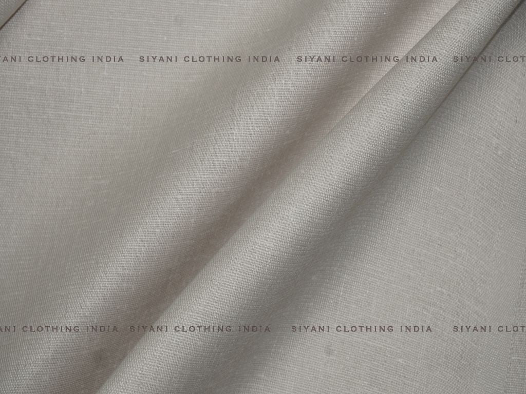 Beige Poly Cotton Fabric - Siyani Clothing India