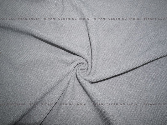 Siyani Grey Woven Wool Fabric