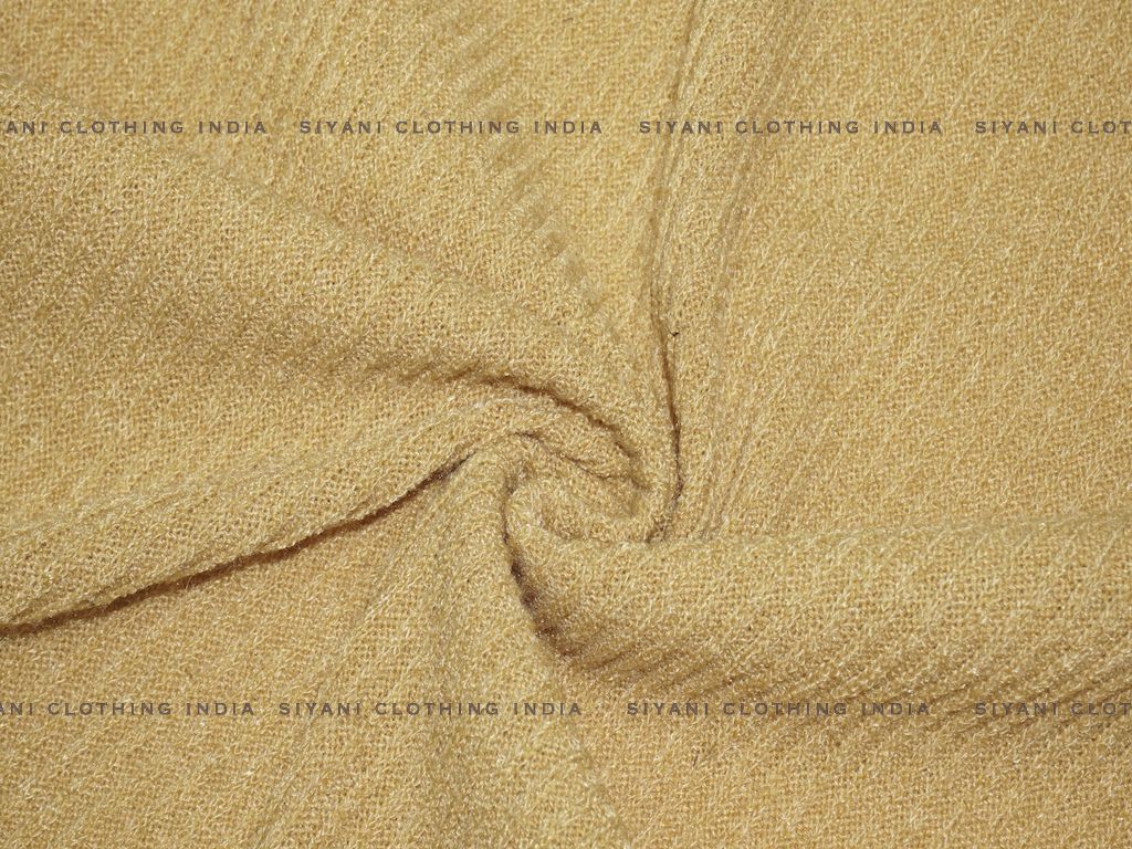 Siyani Mustard Woven Wool Fabric