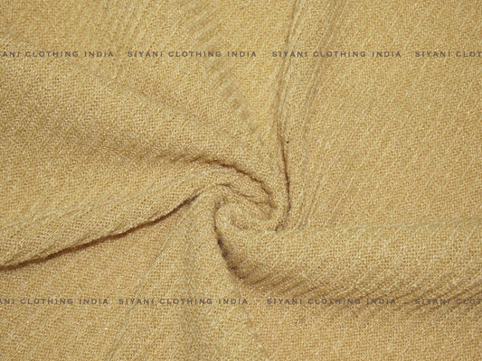Siyani Mustard Woven Wool Fabric