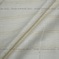 White Cotton Dobby Lurex Stripes Fabric - Siyani Clothing India
