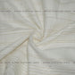 Siyani  White Cotton Dobby Lurex Multi Stripes Fabric
