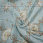 Siyani Sky Blue Gota Embroidered Silk Fabric