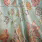 Light Blue Floral Pattern Embroidered Silk Fabric - Siyani Clothing India