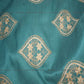 Dark Green Kalash Pattern Thread Embroidered Silk Fabric - Siyani Clothing India