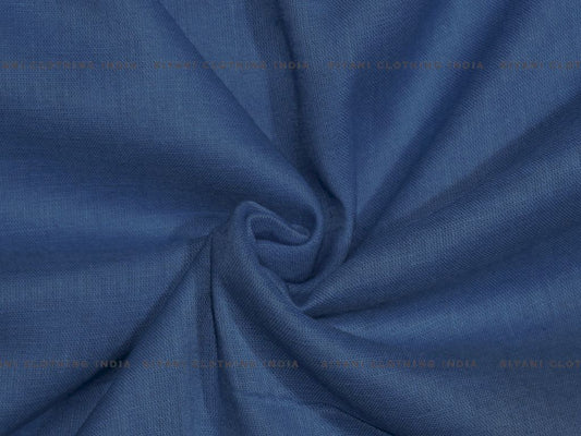 Siyani Blue Cotton Voile Fabric