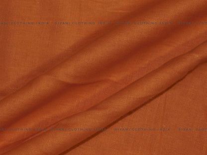 Orange Cotton Voile Fabric - Siyani Clothing India