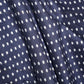 Navy Blue Polka Dots Printed Rayon Fabric - Siyani Clothing India
