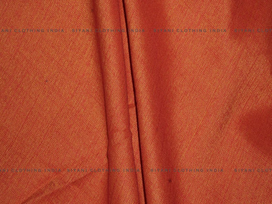 Orange Dual Tone Rayon Fabric - Siyani Clothing India