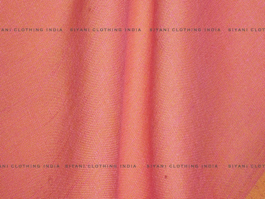 Peach Dual Tone Rayon Fabric - Siyani Clothing India