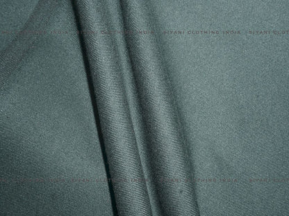 Dark Green Cotton Spun Fabric - Siyani Clothing India