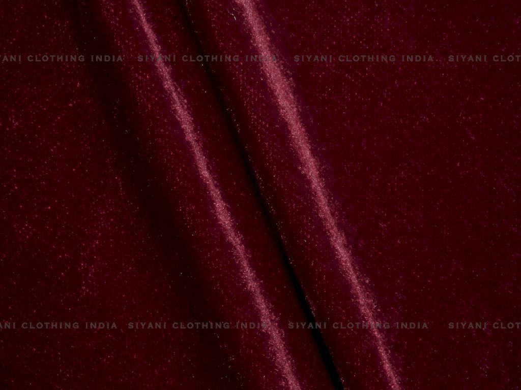 Magenta Solid Velvet Fabric - Siyani Clothing India