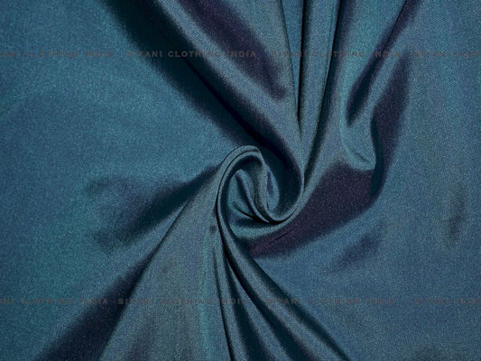Siyani Turquoise Taffeta Silk Fabric