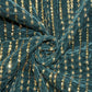 Siyani Dark Green Gota Embroidered Velvet Fabric