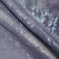 Grey And Levender Ombre Pattern Embroidered Velvet Fabric - Siyani Clothing India