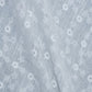 White Cotton Dyeable Small Floral Pattern Chikankari Schiffli Embroidered Fabric - Siyani Clothing India