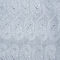 White Cotton Dyeable Cutwork Kalash Pattern Chikankari Schiffli Embroidered Fabric - Siyani Clothing India