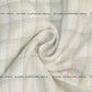 Siyani Beige Checks Pattern Cotton Lurex Fabric