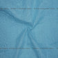 Siyani Sky Blue Poly Cotton Floral And Border Design Chikankari Embroidered Fabric