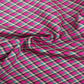 Siyani Hot Pink Checks Cotton Spun Fabric